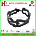 Factory direct sales eco-friendly silicone hollow bracelet , made of silicon,customizable design